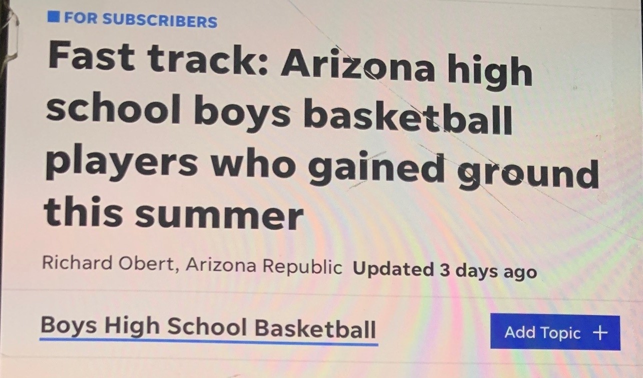 Check out the photos and videos of the men's basketball recruiting profile Anders Mazick